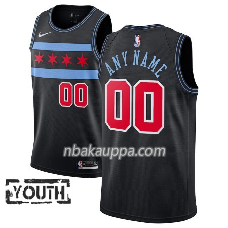 Chicago Bulls Custom 2018-19 Nike City Edition Musta Pelipaidat Swingman - Lasten